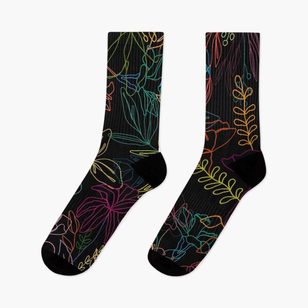 Item preview, Colorful Neon Floral Patterns designed and sold by casualism.