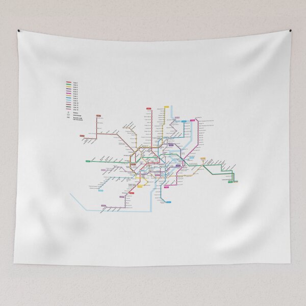 Item preview, Shanghai China Transport Map designed and sold by KALEIDOSCOPE UK.