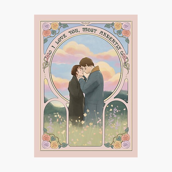 Pride and Prejudice " love you, most ardently" Photographic Print