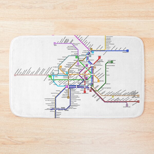 Item preview, Vienna Austria Transport Map designed and sold by KALEIDOSCOPE UK.