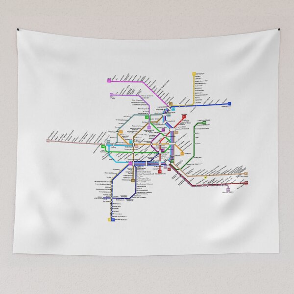 Item preview, Vienna Austria Transport Map designed and sold by KALEIDOSCOPE UK.