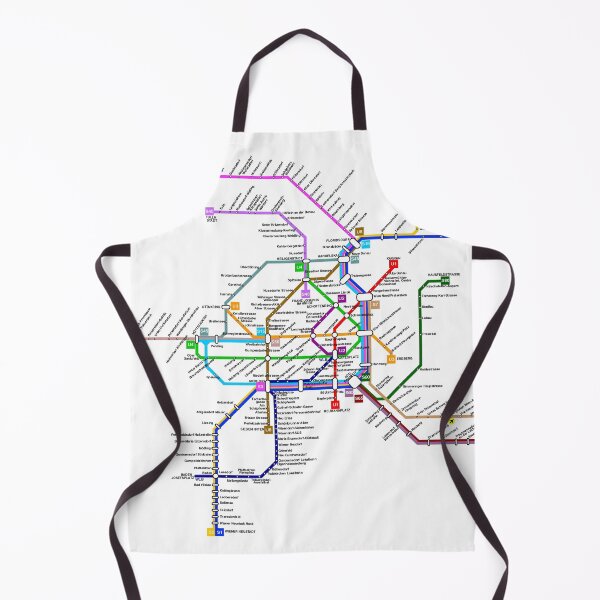 Item preview, Vienna Austria Transport Map designed and sold by KALEIDOSCOPE UK.