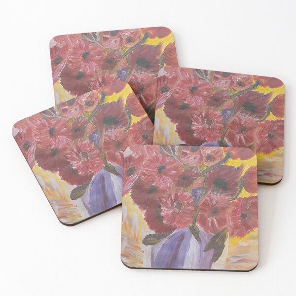 Item preview, poppies in a purple vas designed and sold by ThereseLyssia.