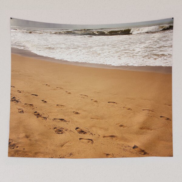 Item preview, Footsteps In The Sand On The Beach designed and sold by comcamworld.