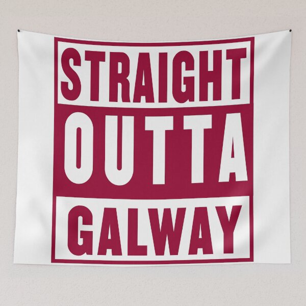 Item preview, straight outta galway - white designed and sold by fooleproof.