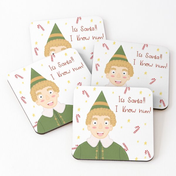 Aperçu de l'œuvre C'est le Père Noël! Je le connais! - Illustration de Noël Buddy the Elf créée et vendue par Monsterful Reads.