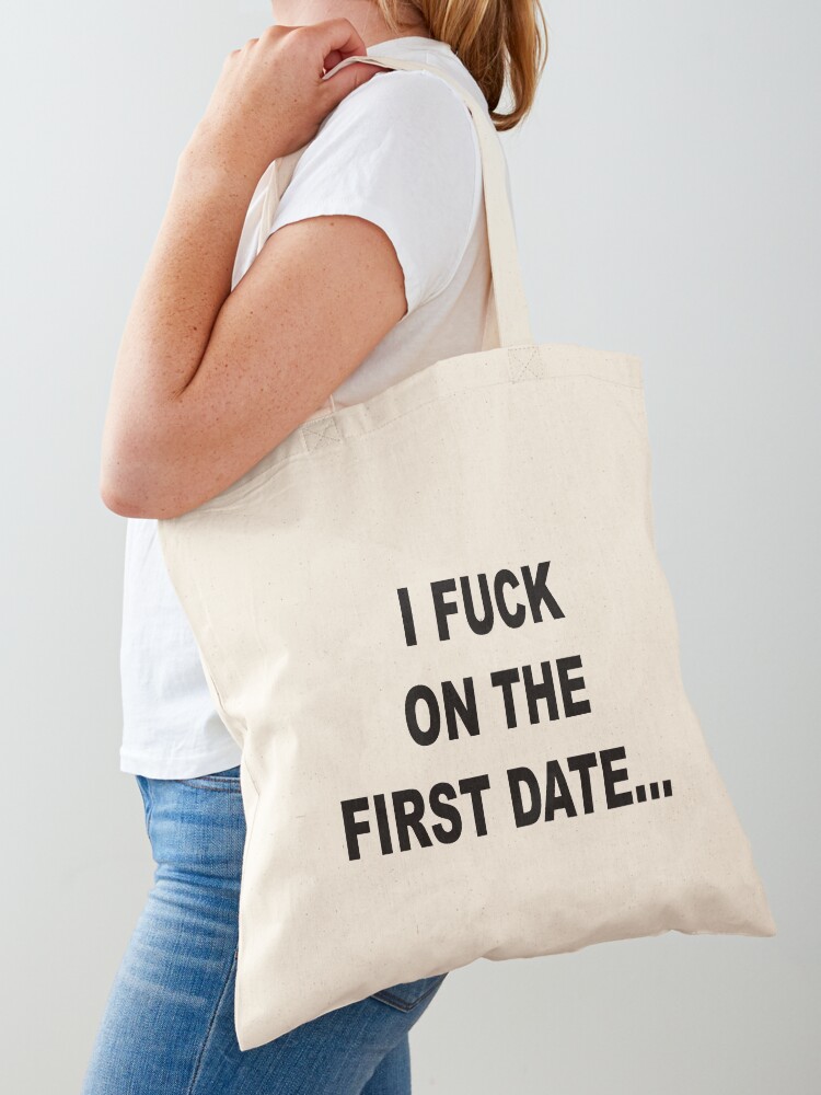 I fuck on the first Tote Bag for Sale by RooneyToon