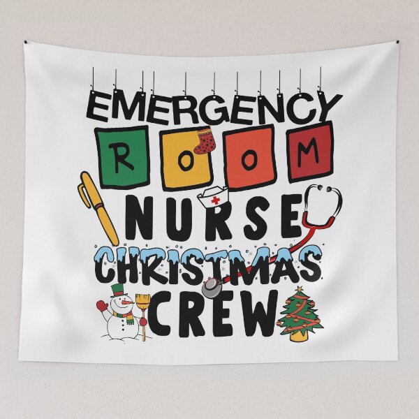 Item preview, Emergency Room Nurse Christmas Crew designed and sold by rokojin.