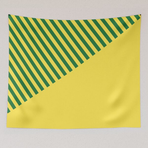 Item preview, Norwich City 1989 - 1992 Retro Green & Yellow Stripes  designed and sold by Sporting Colour.