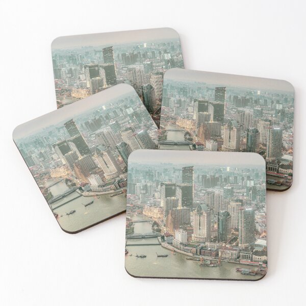 Item preview, Lujiazui District Aerial View, Shanghai, China designed and sold by DFLC Prints.