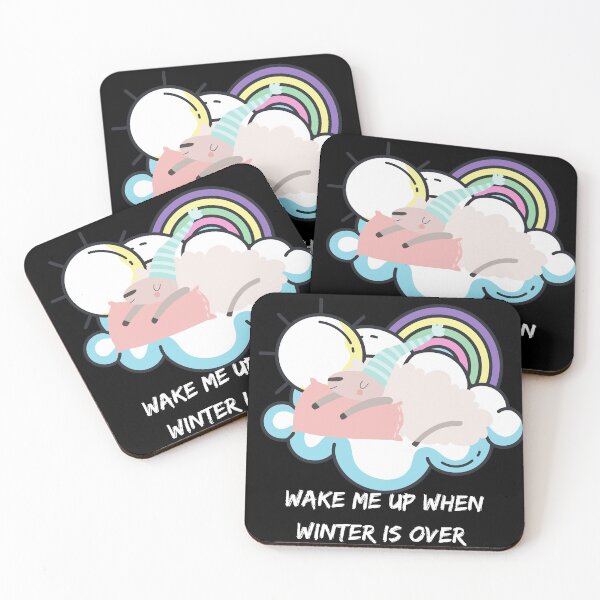 Item preview, Wake me up when winter is over sleeping sheep on cloud  designed and sold by Socool101.