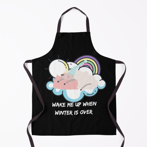 Item preview, Wake me up when winter is over sleeping sheep on cloud designed and sold by Socool101.