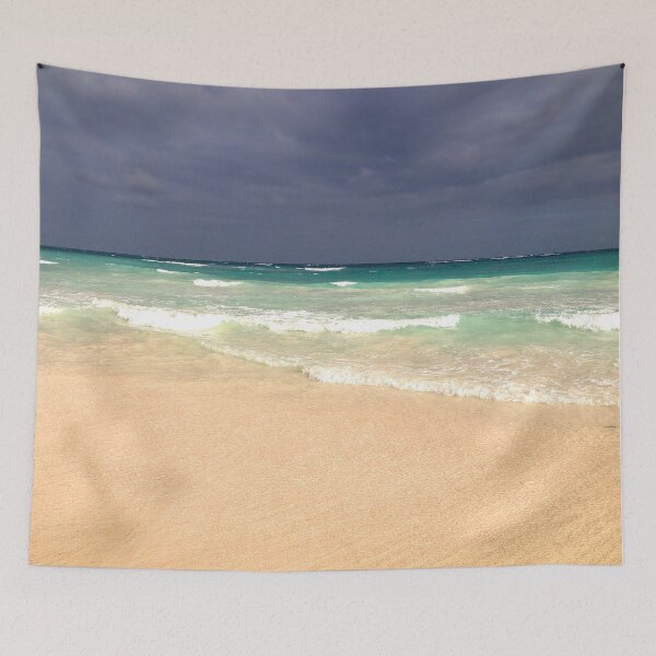 Item preview, Ocean Wave Beach Wake Against Stormy Clouds designed and sold by comcamworld.