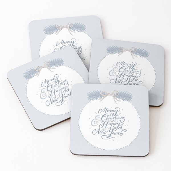 Item preview, "Merry Christmas & Happy New Year" Typography designed and sold by karolfuldesigns.