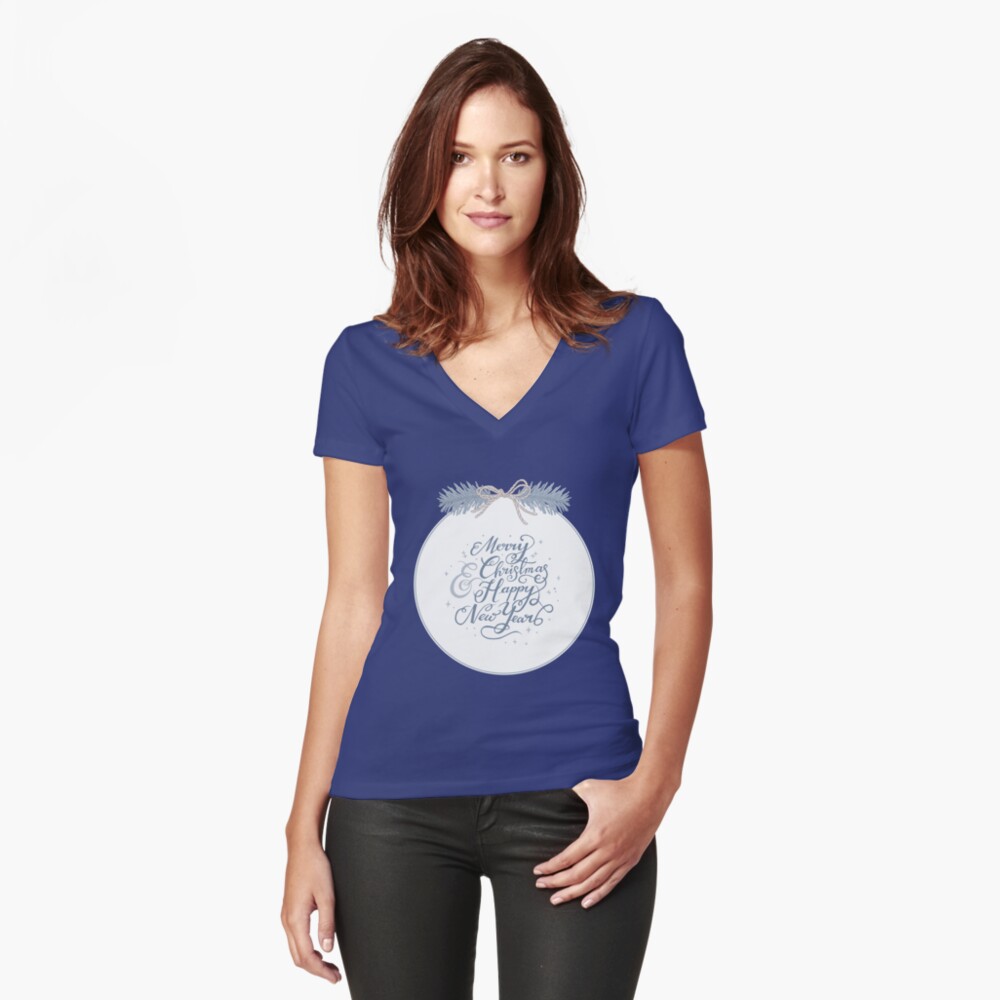 Item preview, Fitted V-Neck T-Shirt designed and sold by karolfuldesigns.