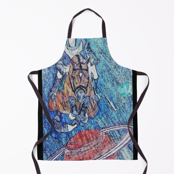 Item preview, Show jumping stars planets space painting designed and sold by horseaddicted.