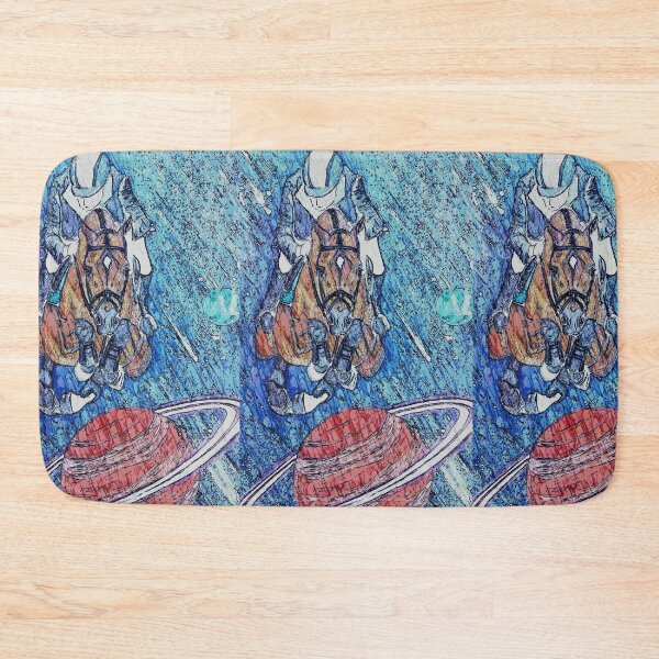 Item preview, Show jumping stars planets space painting designed and sold by horseaddicted.