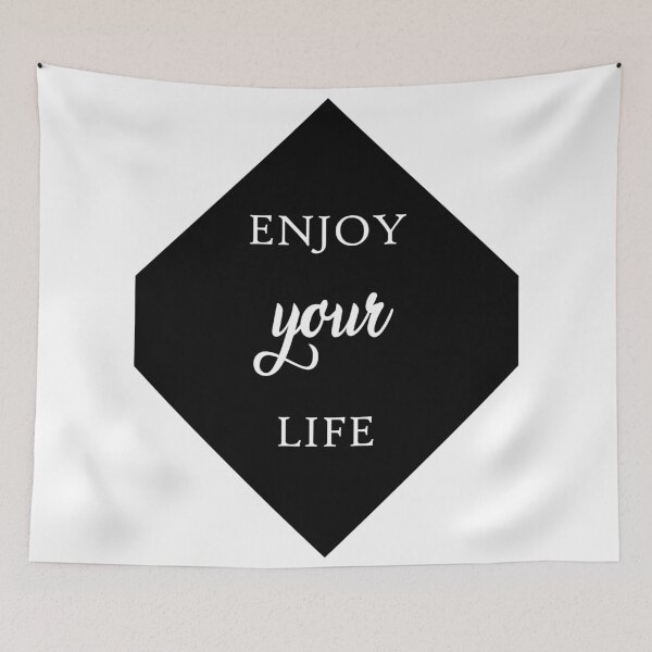 Item preview, Enjoy Your Life Quote Art Design Inspirational Mo designed and sold by vividpixelusa.