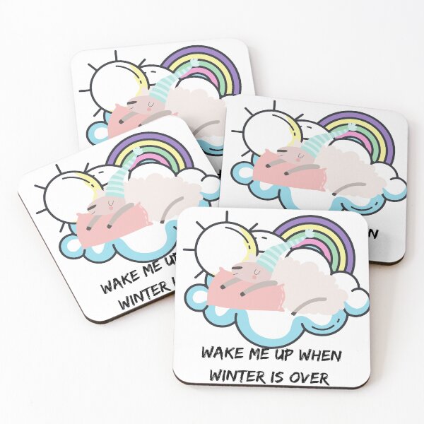 Item preview, wake me up when winter is over sheep black  designed and sold by Socool101.