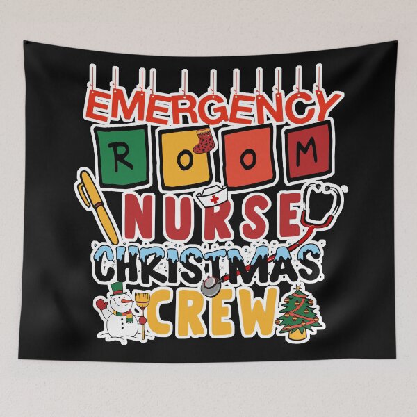 Item preview, Emergency Room Nurse Christmas Crew designed and sold by rokojin.