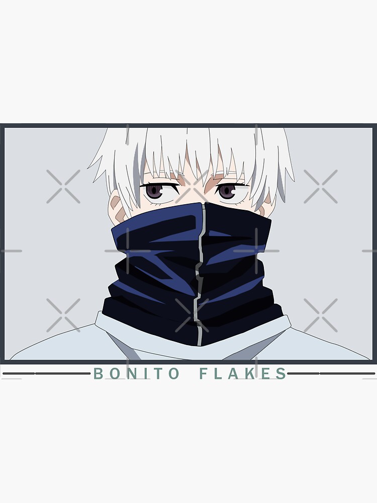 "Toge Inumaki Bonito flakes" Sticker by EnnAkuma | Redbubble