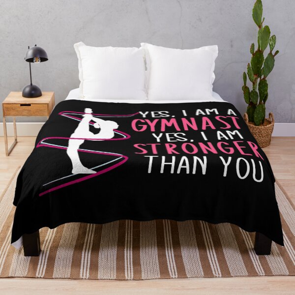 Item preview, Yes, I Am A Gymnast Yes, I Am Stronger Than You Funny Gymnastics Gift designed and sold by TeeDesignsStore.