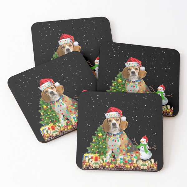 Item preview, Beagle Dog Santa Hat Christmas Dog Light Tree Xmas designed and sold by MagicJohnson22.