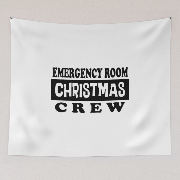 Item preview, Emergency Room Christmas Crew Essential Classic Sticker And Shirt Design designed and sold by Glike.