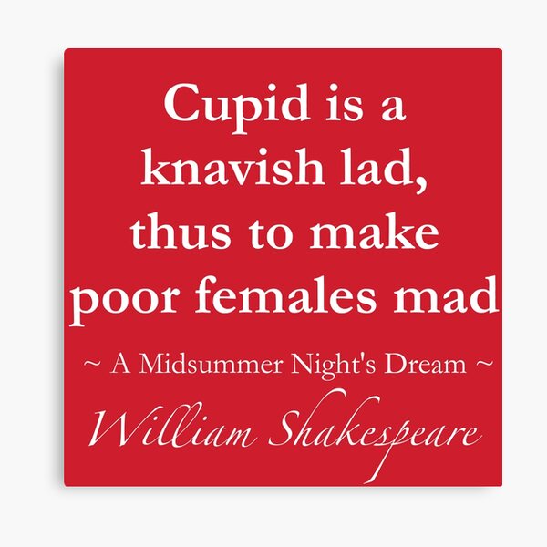 Impression Sur Toile Citation De William Shakespeare Il N Y A Rien De Bon Ou De Mauvais Mais La Pensee Le Fait Hamlet Par Quotationmark Redbubble