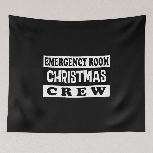 Item preview, Emergency Room Christmas Crew Essential Classic Sticker And Shirt Design designed and sold by Glike.