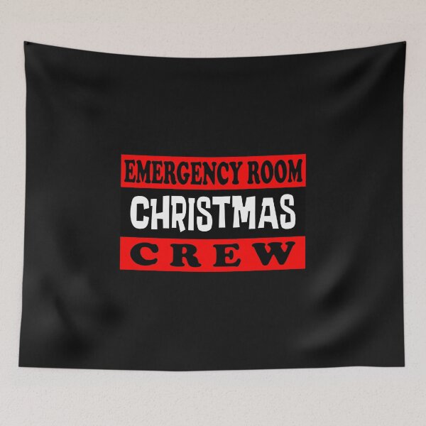 Item preview, Emergency Room Christmas Crew Essential Classic Sticker And Shirt Design designed and sold by Glike.