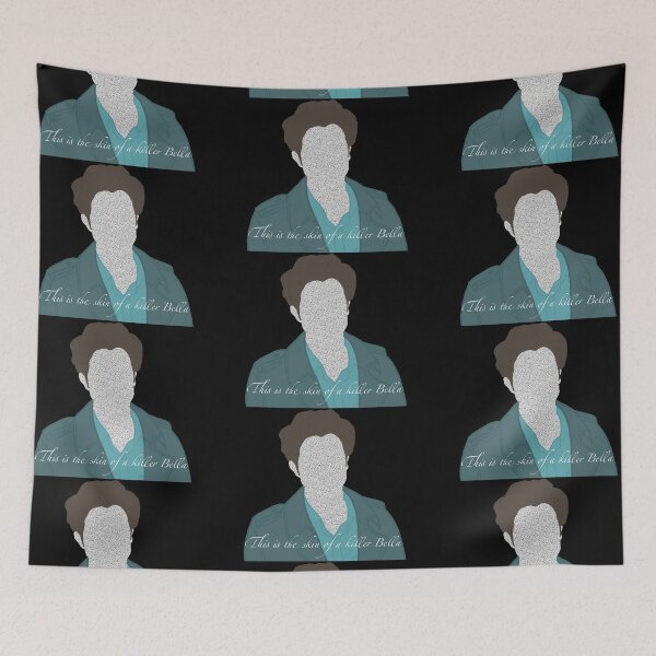 Item preview, Edward Cullen diamonds skin of a killer mask poster sticker designed and sold by maiawright-art.