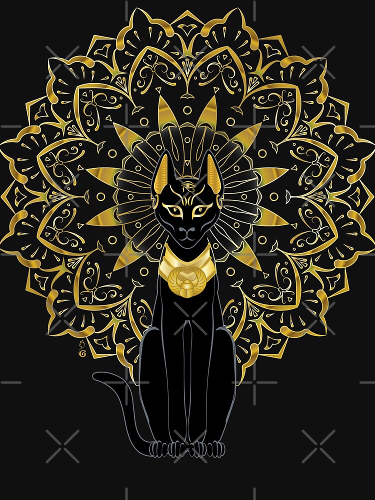 "Bastet egyptian goddess " Tshirt for Sale by hagalart Redbubble