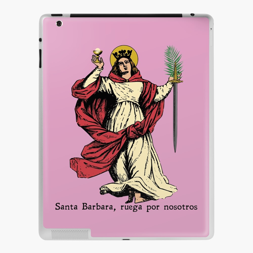 Pegatina for Sale con la obra «SANTA BÁRBARA, RUEGA POR NOSOTROS» de  CasaLatina | Redbubble