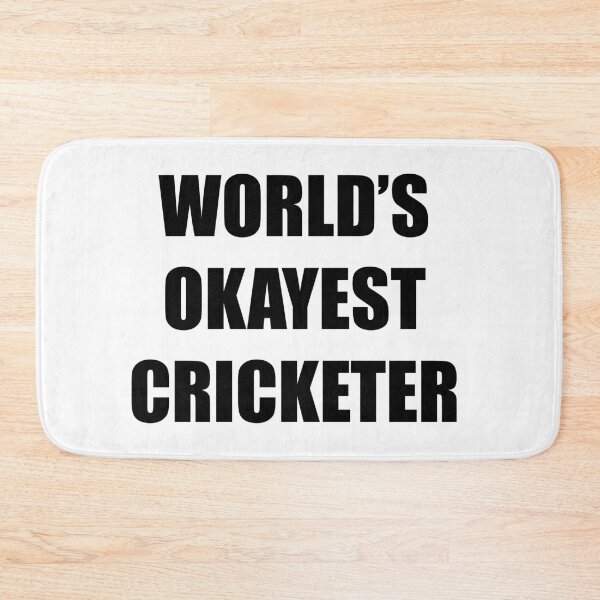 Item preview, World's Okayest Cricketer designed and sold by Adel Qasem.