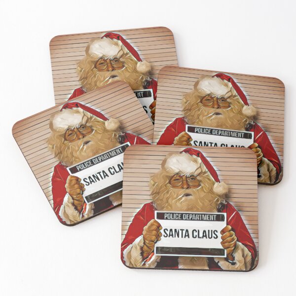 Item preview, Santa Claus Arrested - Merry Christmas And Happy New Year designed and sold by 6athed.