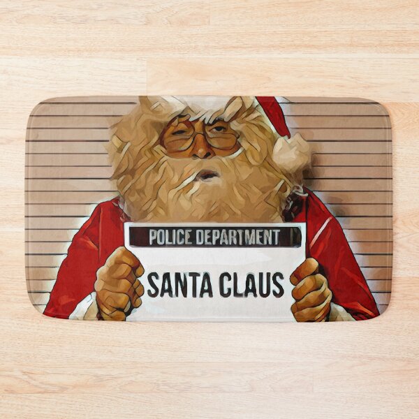 Item preview, Santa Claus Arrested - Merry Christmas And Happy New Year designed and sold by 6athed.