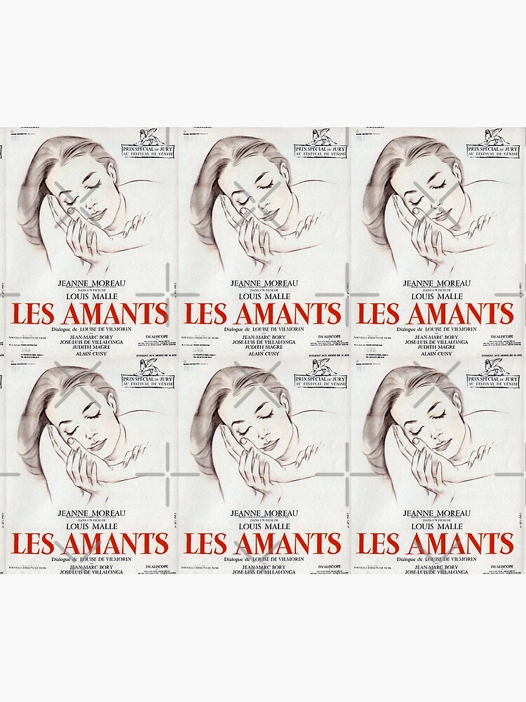 Les Amants (The Lovers) - Louis Malle - vintage French New Wave film poster  | Spiral Notebook