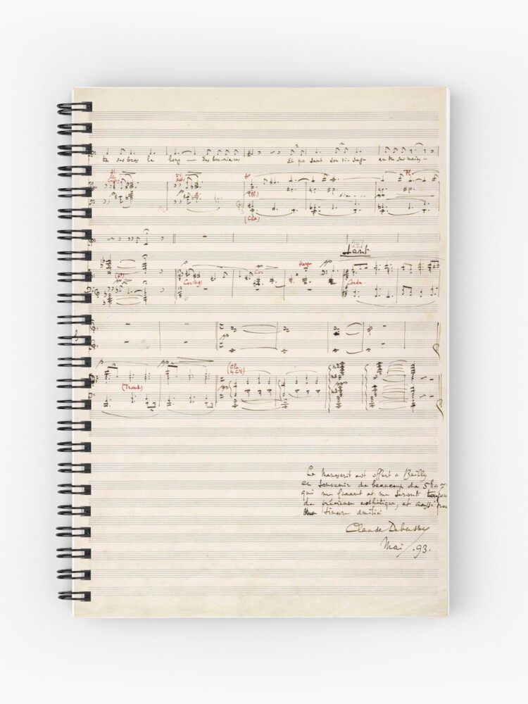 Clair De Lune Handwritten Sheet Music 