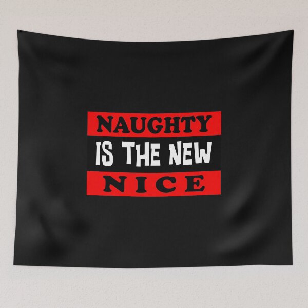 Item preview, Naughty Is The New Nice Essential Classic Sticker And Shirt Design designed and sold by Glike.