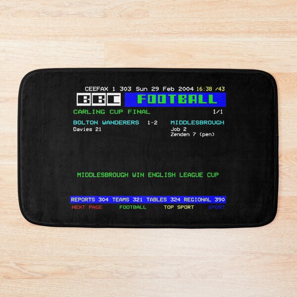 Item preview, Boro Carling Cup Ceefax  designed and sold by iRussJ.