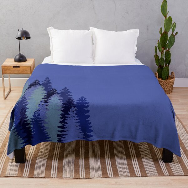 Item preview, Blue Christmas Pine trees designed and sold by DiensDesign.