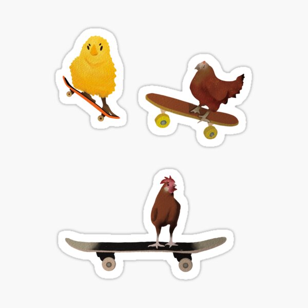 Animals On Skateboard Stickers Redbubble - roblox skateboard decal