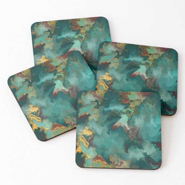 Item preview, ABSTRACT 6-green, yellow, maroon designed and sold by BEATRIZ ABAITUA.