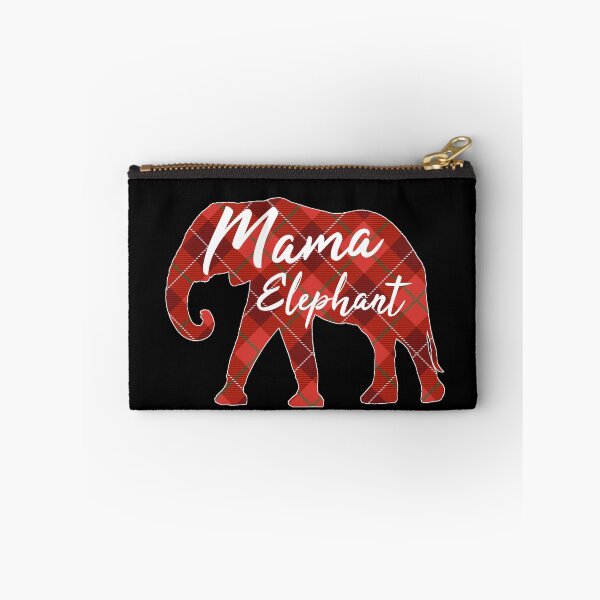 Item preview, Mama Elephant - Plaid Elephant pattern designed and sold by BasicWear.