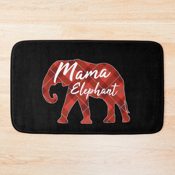 Item preview, Mama Elephant - Plaid Elephant pattern designed and sold by BasicWear.