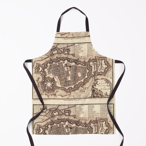 Item preview, Old map of the city of Turin in Italy designed and sold by BarbaraFarina.