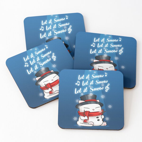 Item preview, Snowman Cat Let it Snow designed and sold by Takeda-art.