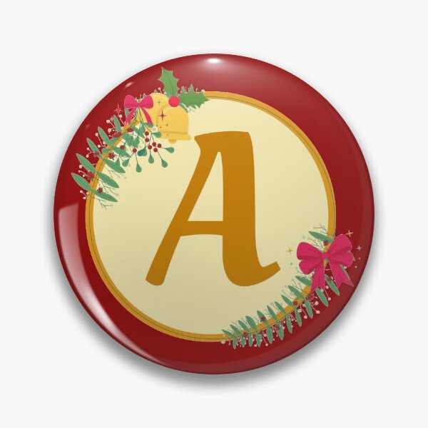 Item preview, Christmas initial Monogram letter A designed and sold by crikz.