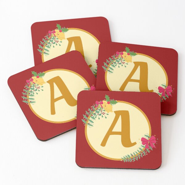 Item preview, Christmas initial Monogram letter A designed and sold by crikz.